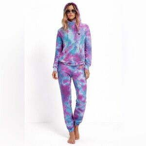 Aviator Nation Multicolor Tie-Dye Ninja Hoodie Set